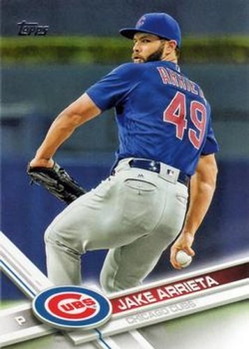 #528a Jake Arrieta - Chicago Cubs - 2017 Topps Baseball