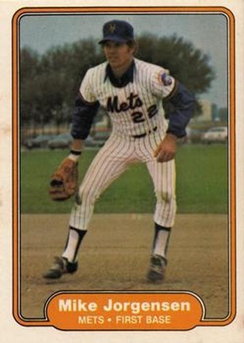 #529 Mike Jorgensen - New York Mets - 1982 Fleer Baseball