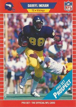 #529 Darryl Ingram - Minnesota Vikings - 1989 Pro Set Football