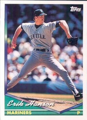 #529 Erik Hanson - Seattle Mariners - 1994 Topps Baseball