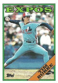 #529 Tim Burke - Montreal Expos - 1988 Topps Baseball