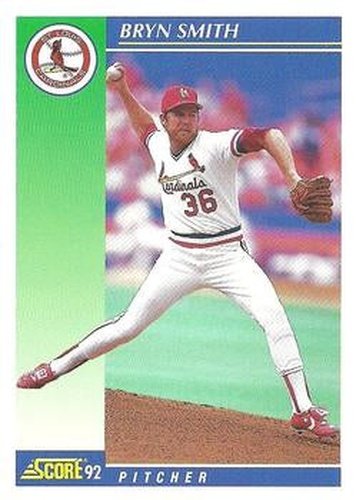 #529 Bryn Smith - St. Louis Cardinals - 1992 Score Baseball