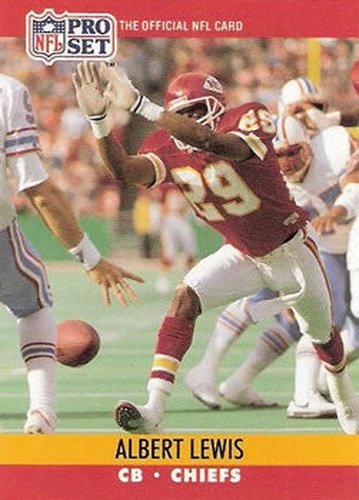 #529 Albert Lewis - Kansas City Chiefs - 1990 Pro Set Football