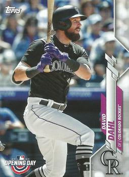 #52 David Dahl - Colorado Rockies - 2020 Topps Opening Day Baseball