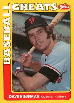 #52 Dave Kingman - San Francisco Giants - 1991 Swell Baseball Greats