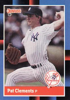 #52 Pat Clements - New York Yankees - 1988 Donruss Baseball
