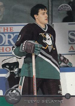 #52 Teemu Selanne - Anaheim Mighty Ducks - 1996-97 Leaf Hockey