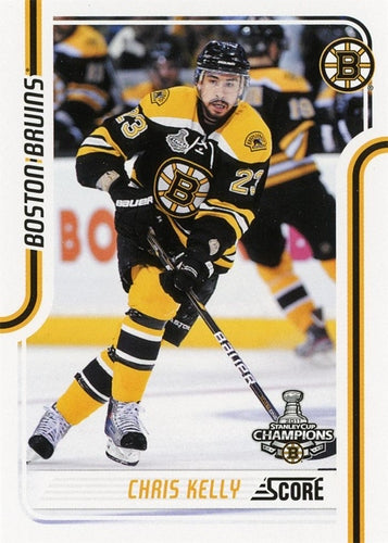 #52 Chris Kelly - Boston Bruins - 2011-12 Score Hockey