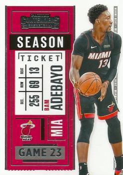 #52 Bam Adebayo - Miami Heat - 2020-21 Panini Contenders Basketball