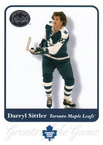 #52 Darryl Sittler - Toronto Maple Leafs - 2001-02 Fleer Greats of the Game Hockey