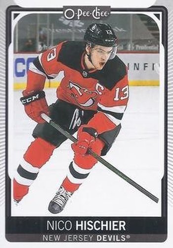 #52 Nico Hischier - New Jersey Devils - 2021-22 O-Pee-Chee Hockey