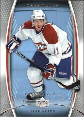 #52 Saku Koivu - Montreal Canadiens - 2007-08 Upper Deck Trilogy Hockey