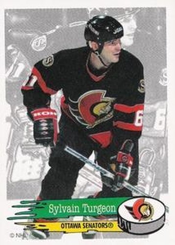 #52 Sylvain Turgeon - Ottawa Senators - 1995-96 Panini Hockey Stickers