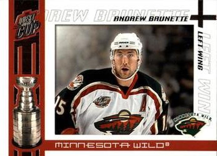 #52 Andrew Brunette - Minnesota Wild - 2003-04 Pacific Quest for the Cup Hockey