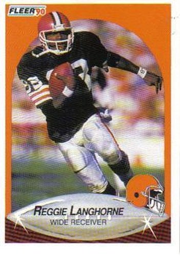 #52 Reggie Langhorne - Cleveland Browns - 1990 Fleer Football