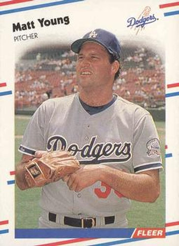 #530 Matt Young - Los Angeles Dodgers - 1988 Fleer Baseball