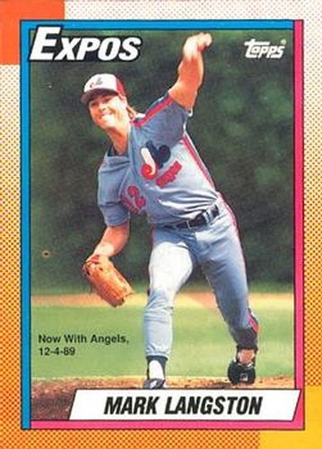 #530 Mark Langston - California Angels - 1990 O-Pee-Chee Baseball