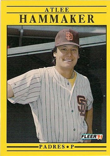 530 Atlee Hammaker - San Diego Padres - 1991 Fleer Baseball – Isolated Cards