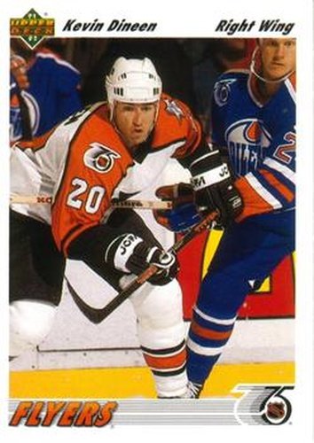#530 Kevin Dineen - Philadelphia Flyers - 1991-92 Upper Deck Hockey