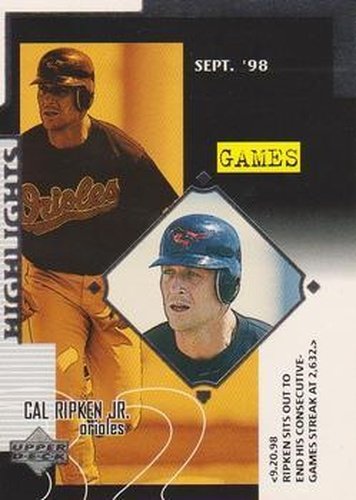 #530 Cal Ripken Jr. - Baltimore Orioles - 1999 Upper Deck Baseball