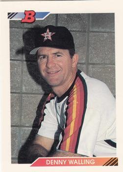 #530 Denny Walling - Houston Astros - 1992 Bowman Baseball