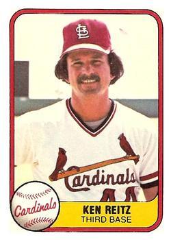 #530 Ken Reitz - St. Louis Cardinals - 1981 Fleer Baseball