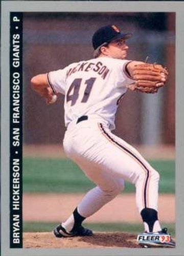 #530 Bryan Hickerson - San Francisco Giants - 1993 Fleer Baseball