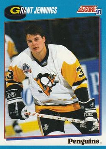 #531 Grant Jennings - Pittsburgh Penguins - 1991-92 Score Canadian Bilingual Hockey