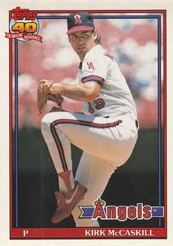 #532 Kirk McCaskill - California Angels - 1991 O-Pee-Chee Baseball