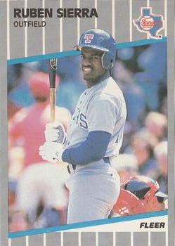 #532 Ruben Sierra - Texas Rangers - 1989 Fleer Baseball