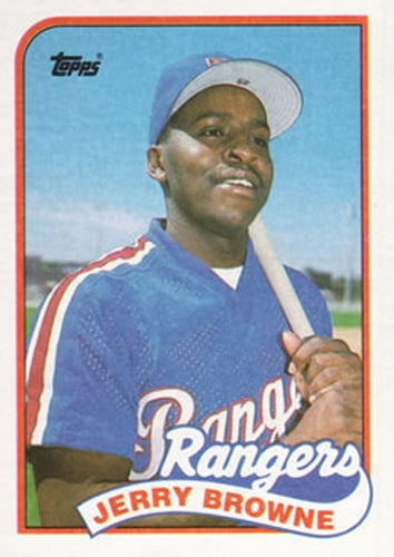 #532 Jerry Browne - Texas Rangers - 1989 Topps Baseball