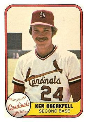#532 Ken Oberkfell - St. Louis Cardinals - 1981 Fleer Baseball