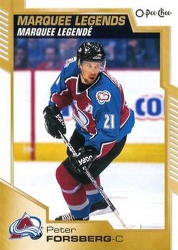 #532 Peter Forsberg - Colorado Avalanche - 2020-21 O-Pee-Chee Hockey