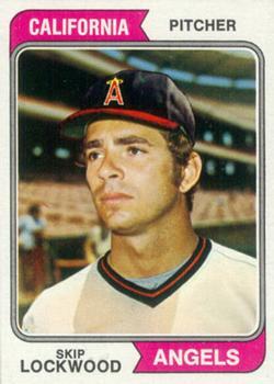 #532 Skip Lockwood - California Angels - 1974 Topps Baseball