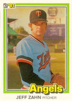 #532b Geoff Zahn, VAR - California Angels - 1981 Donruss Baseball