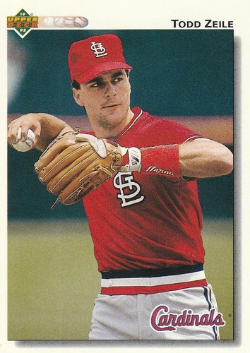 #533 Todd Zeile - St. Louis Cardinals - 1992 Upper Deck Baseball
