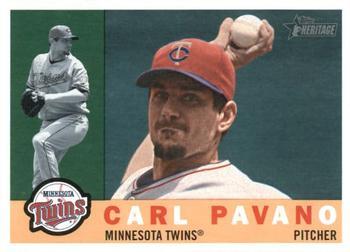 #533 Carl Pavano - Minnesota Twins - 2009 Topps Heritage Baseball