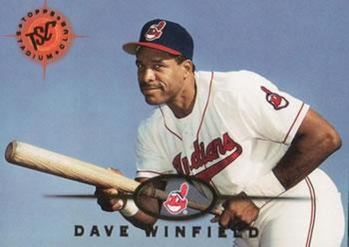 #533 Dave Winfield - Cleveland Indians - 1995 Stadium Club Baseball