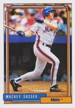 #533 Mackey Sasser - New York Mets - 1992 Topps Baseball