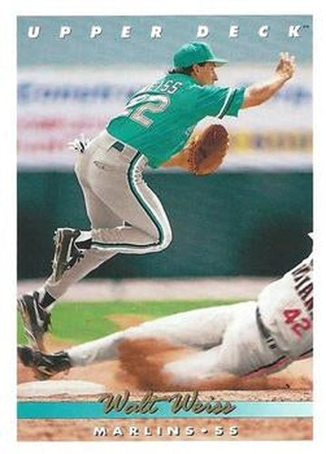 #533 Walt Weiss - Florida Marlins - 1993 Upper Deck Baseball