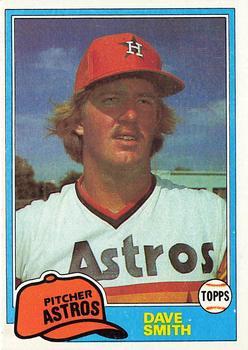 #534 Dave Smith - Houston Astros - 1981 Topps Baseball