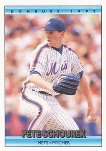 #535 Pete Schourek - New York Mets - 1992 Donruss Baseball
