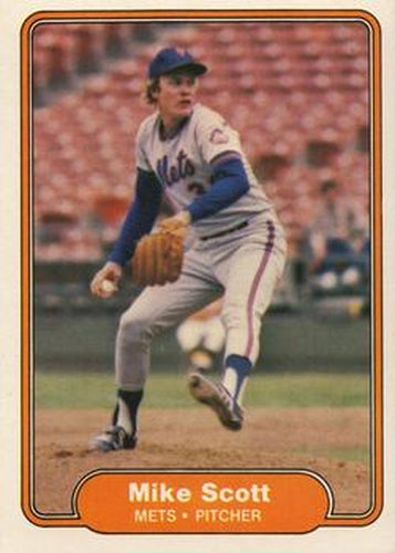 #535 Mike Scott - New York Mets - 1982 Fleer Baseball