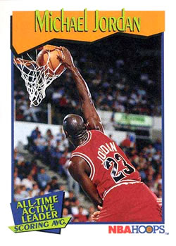 #536 Michael Jordan - Chicago Bulls - 1991-92 Hoops Basketball