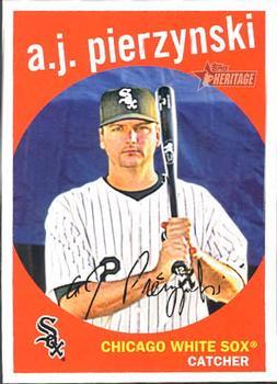 #536 A.J. Pierzynski - Chicago White Sox - 2008 Topps Heritage Baseball