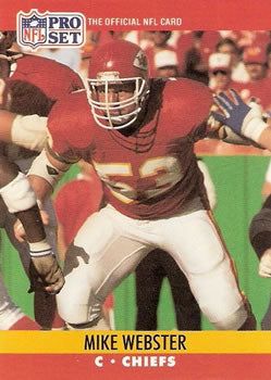 #537 Mike Webster - Kansas City Chiefs - 1990 Pro Set Football