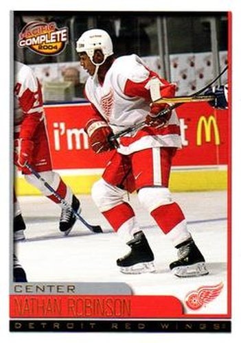 #537 Nathan Robinson - Detroit Red Wings - 2003-04 Pacific Complete Hockey