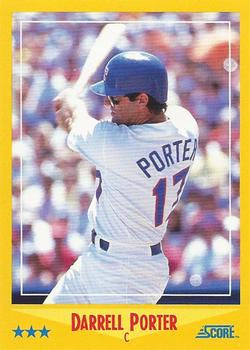 #537 Darrell Porter - Texas Rangers - 1988 Score Baseball