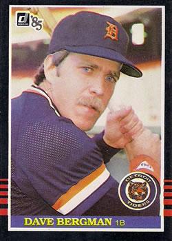 #537 Dave Bergman - Detroit Tigers - 1985 Donruss Baseball