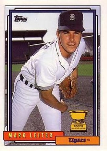 #537 Mark Leiter - Detroit Tigers - 1992 Topps Baseball